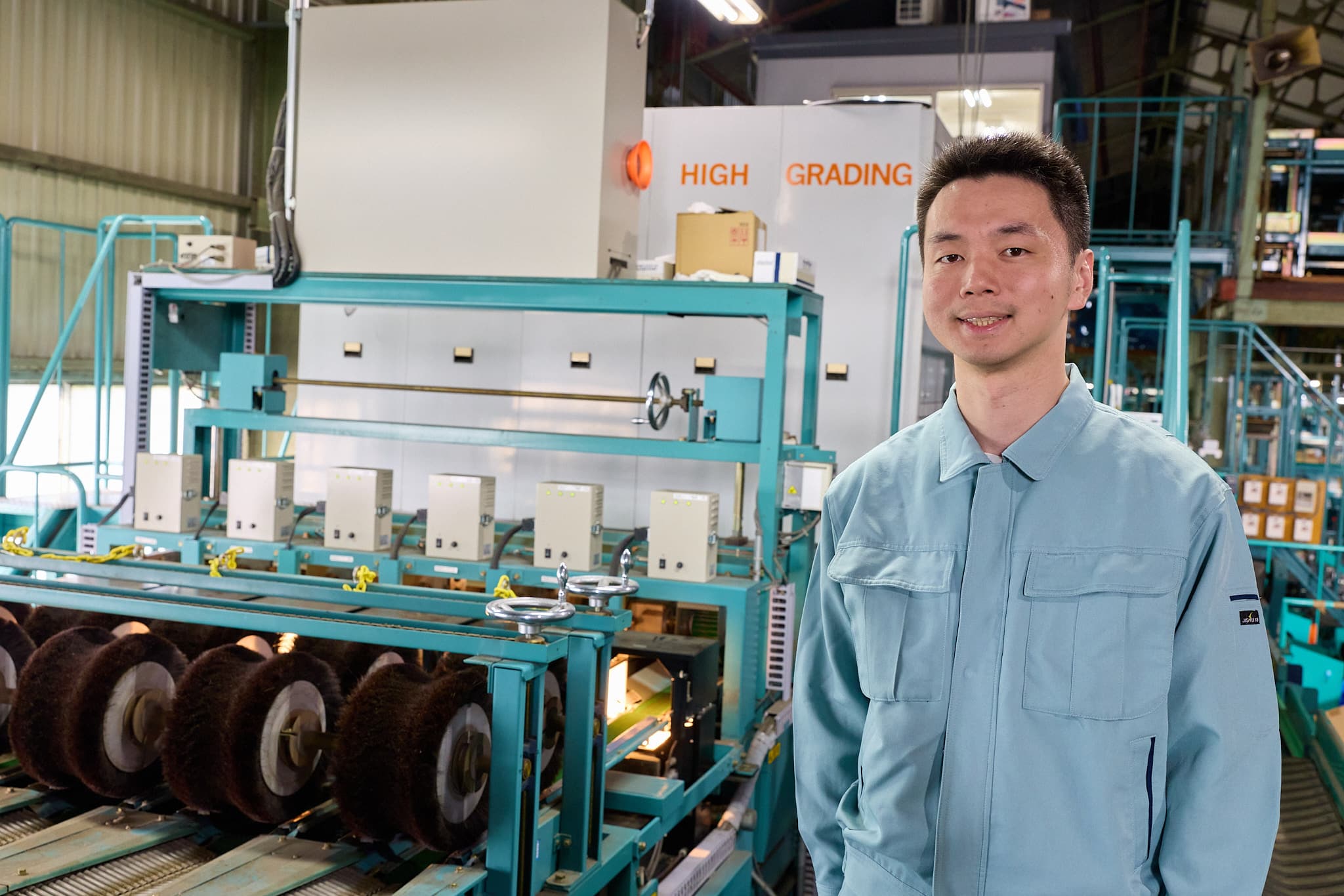 選果場での代表