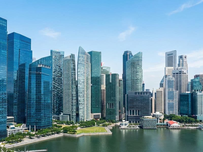 シンガポールの金融街